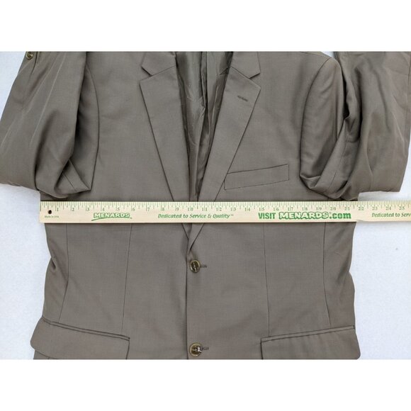 Angelo Rossi Men's Blazer Size 42R Beige Taupe Brown Sport Coat Jacket - Picture 7 of 13